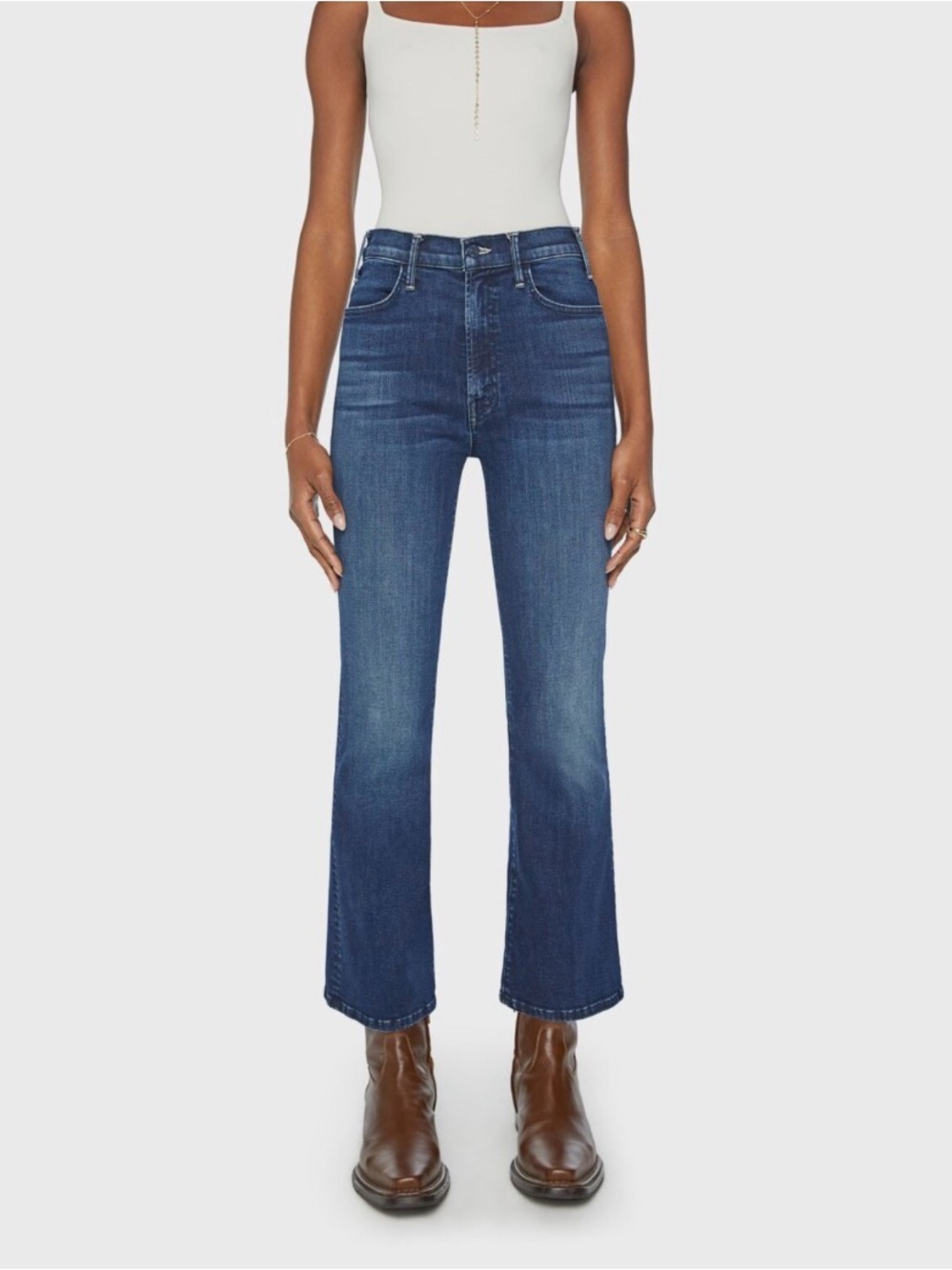 MOTHER The Hustler Ankle Heirloom High Rise Flare Jeans 31